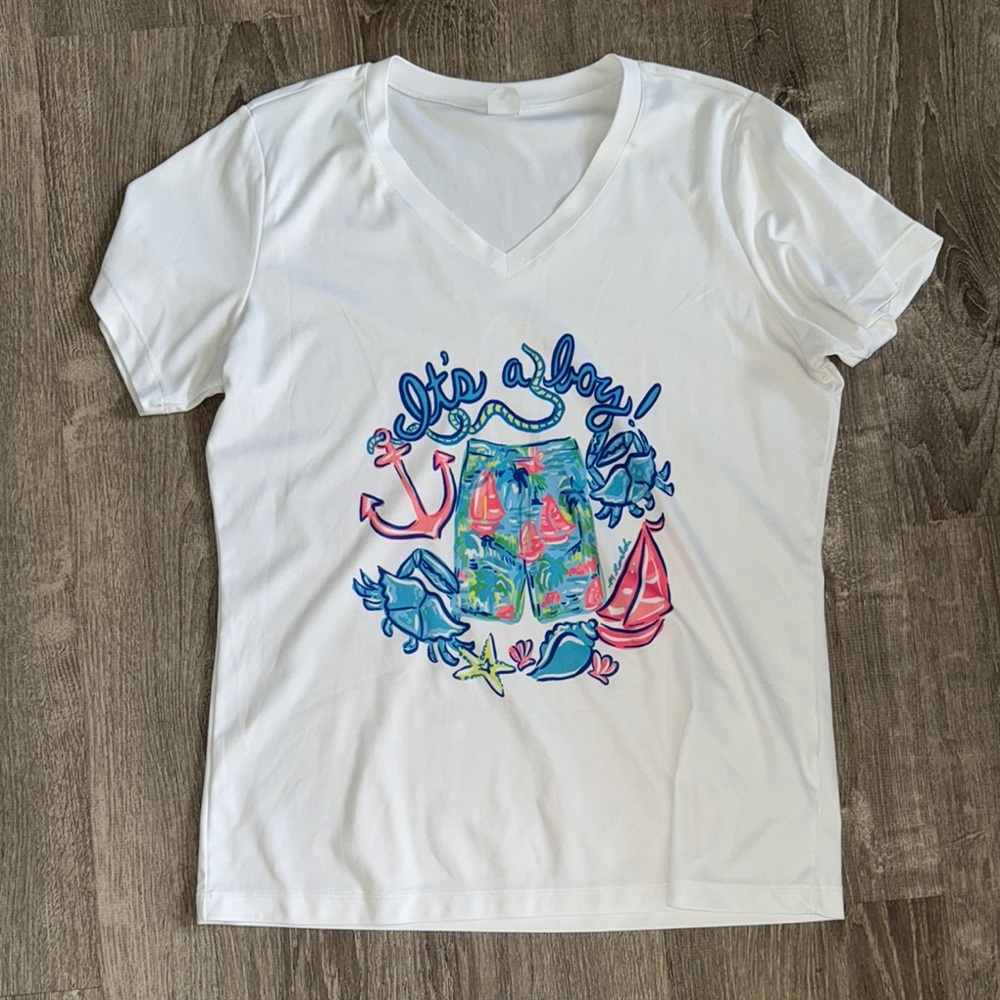 “It’s a Boy” Lilly Pulitzer inspired shirt
